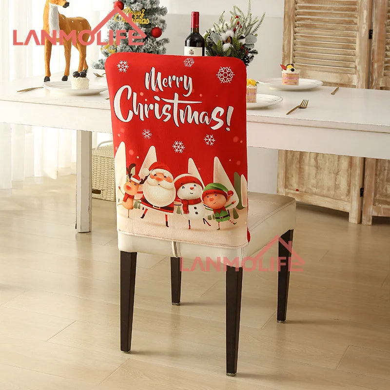 Festive Stretchable Christmas Chair Covers - Easy Care! - Image 4