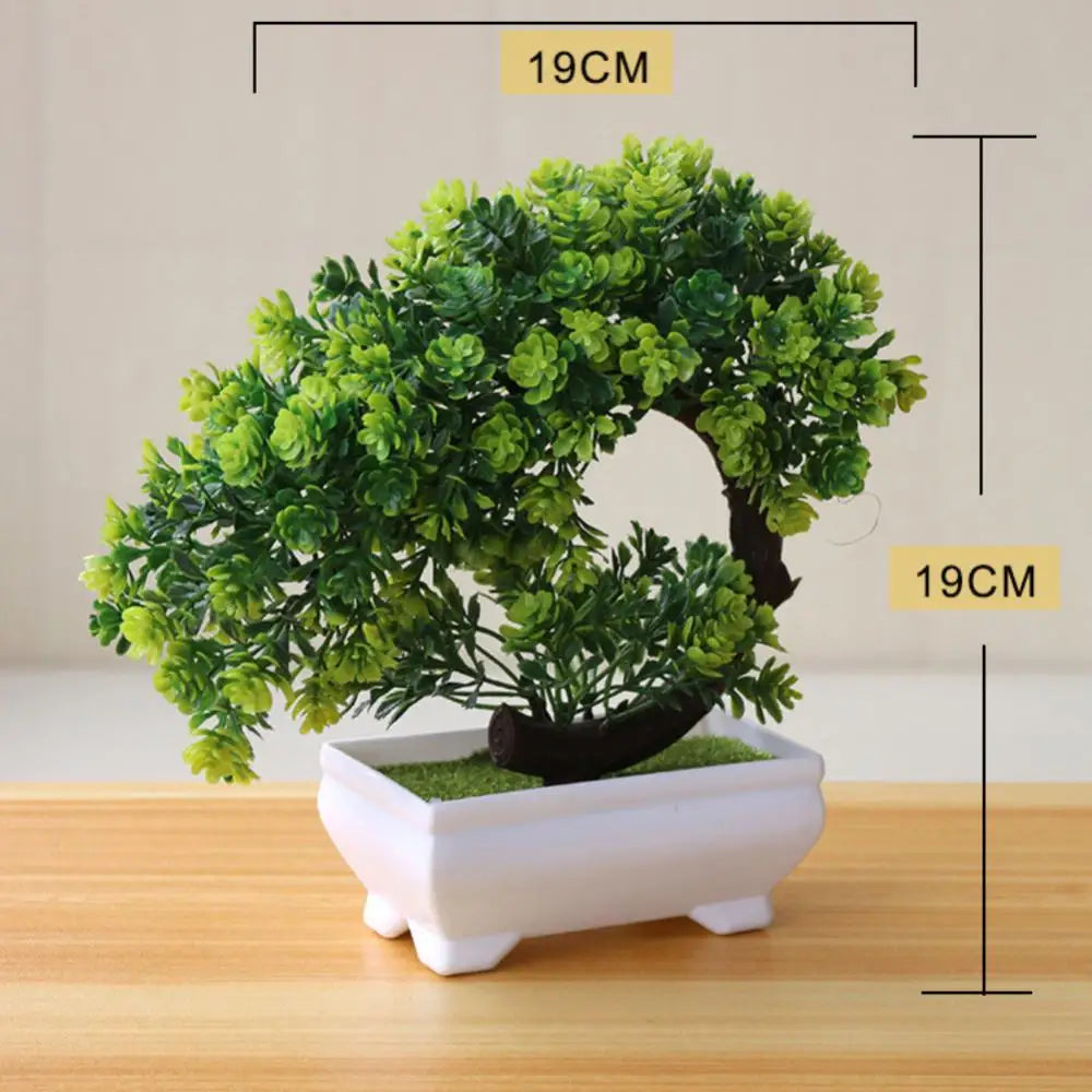 Charming Mini Sakura Snowball Potted Plant Décor