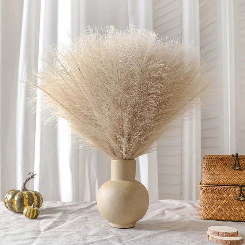10pcs Faux Pampas Grass Bouquets for Festive Decor - Image 23