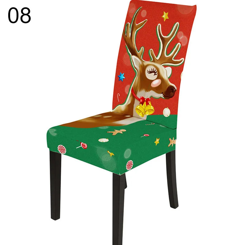 Festive Santa & Snowman Christmas Chair Covers - Image 20