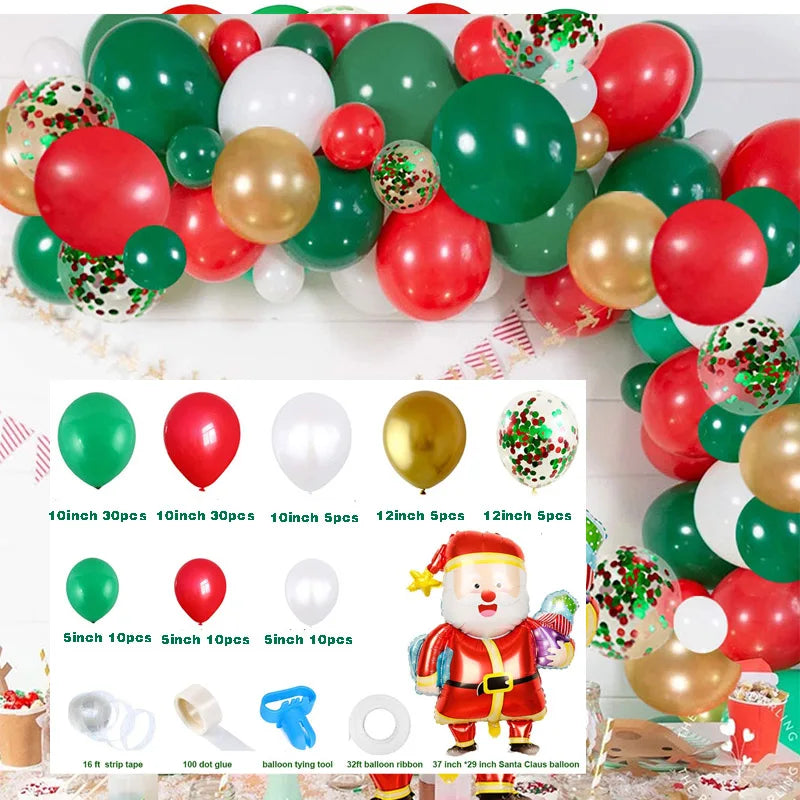 Festive Christmas Balloon Arch Kit - Santa & Gifts - Image 29