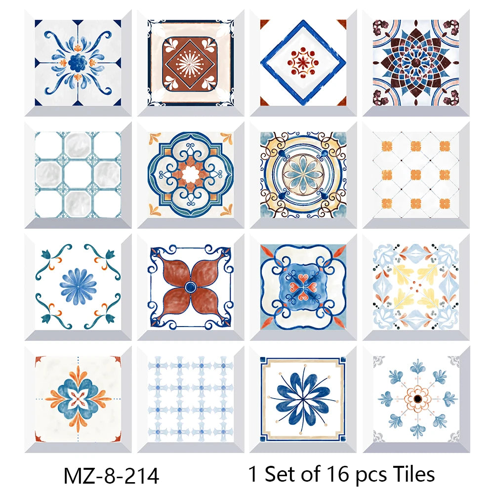 16-Piece Matte Waterproof Christmas Wall Stickers - Image 171