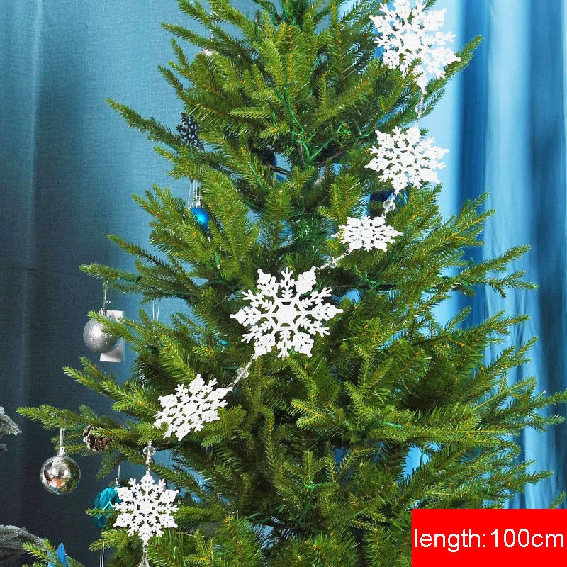Stunning PVC Snowflake Ornaments for Christmas Decor - Image 3