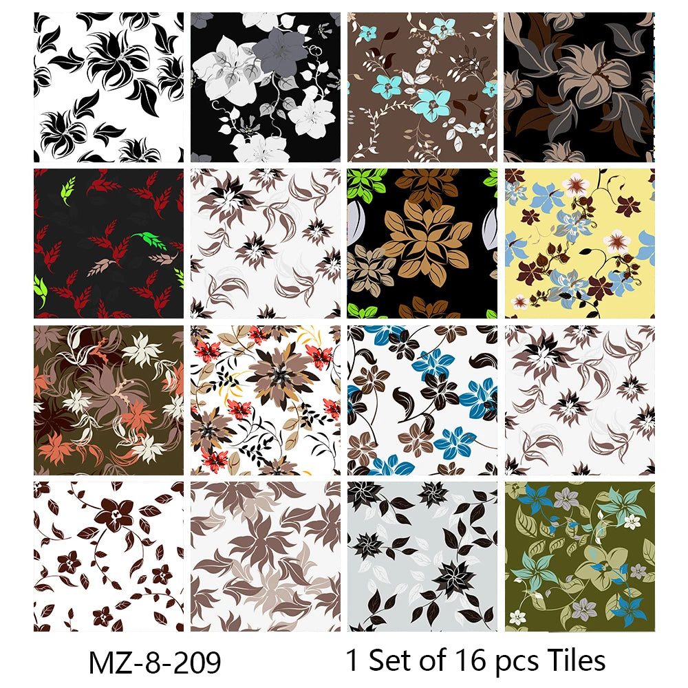 16-Piece Matte Waterproof Christmas Wall Stickers - Image 123