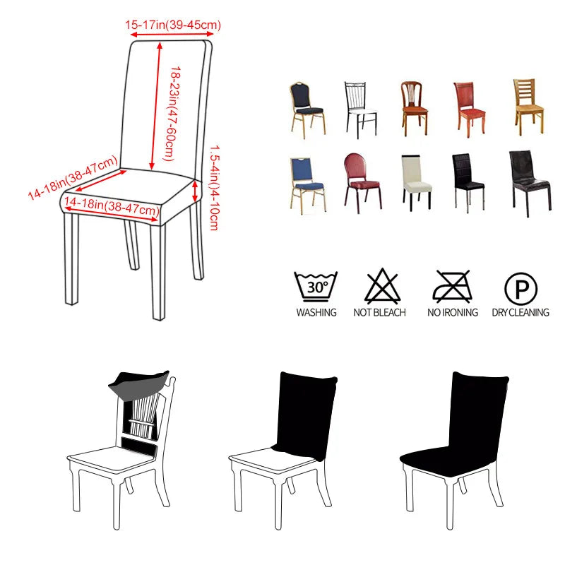 Festive Stretch Chair Covers for Holiday Dining - Image 3
