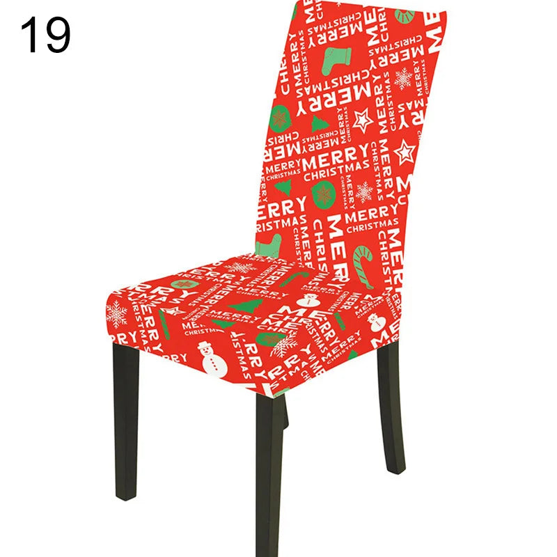 Festive Santa & Snowman Christmas Chair Covers - Image 31