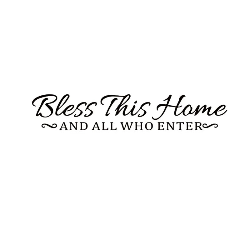 Bless This Home Wall Decal – Joyful Christmas Decor - Image 7