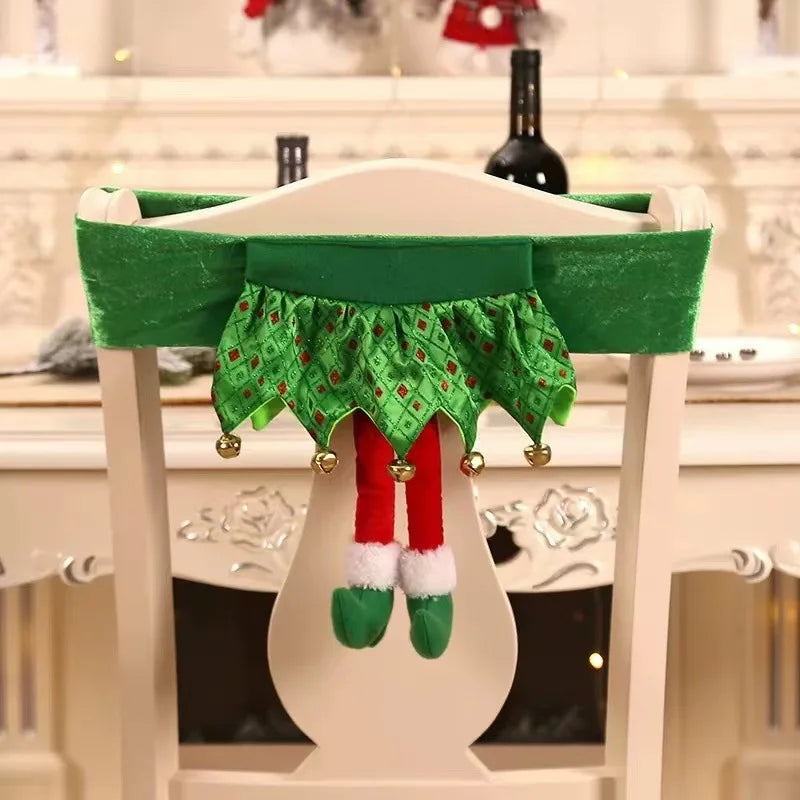 Festive Santa Belt Chair Covers - Christmas Decor - Image 6
