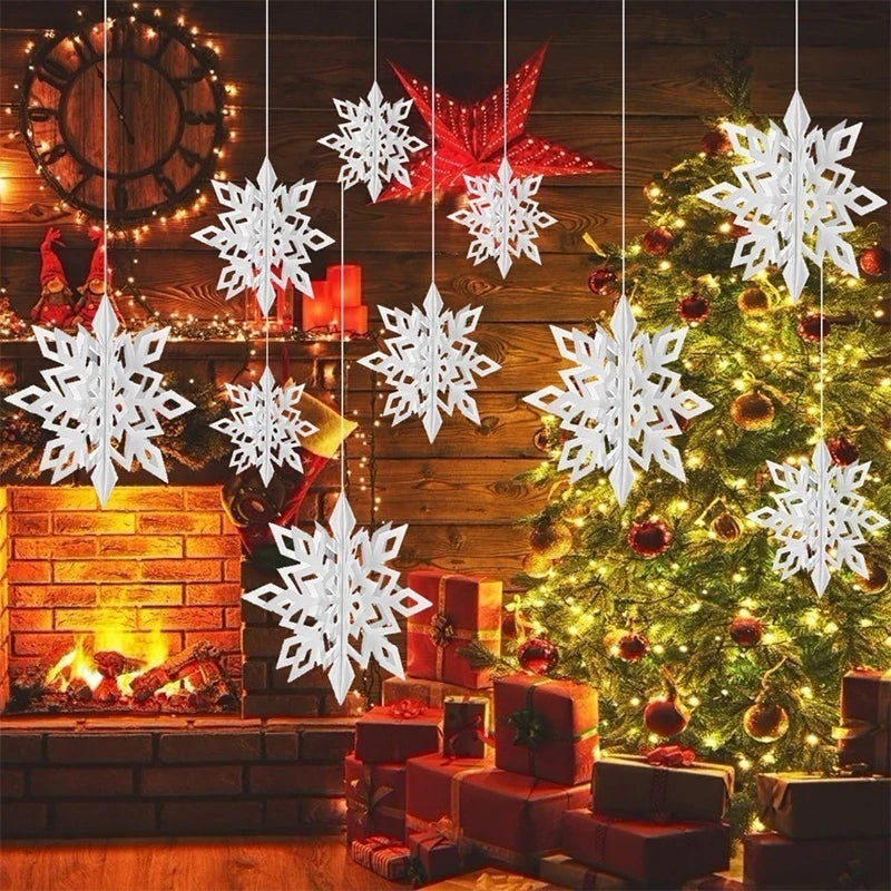 Elegant Gold & Silver Snowflake Christmas Decor - Image 11