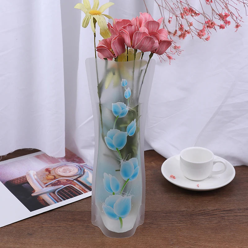 Christmas Chic: Foldable Transparent Flower Vase - Image 12