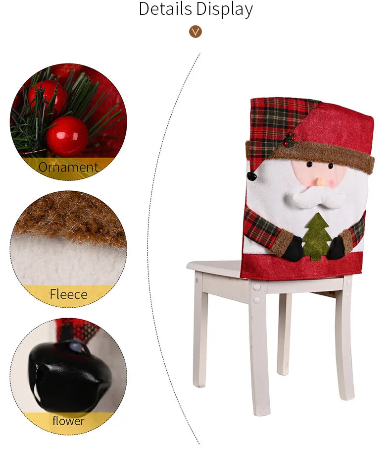 Festive Christmas Chair & Stool Decoration Set - Image 11