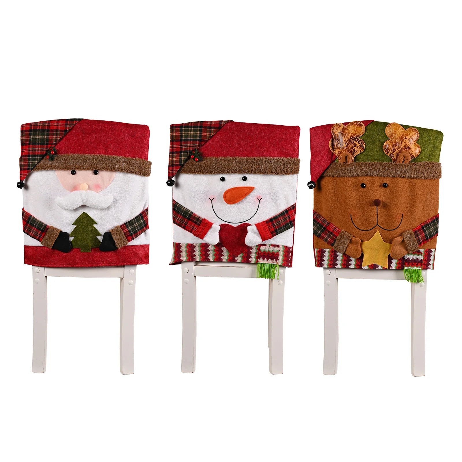 Festive Christmas Chair & Stool Decoration Set - Image 8