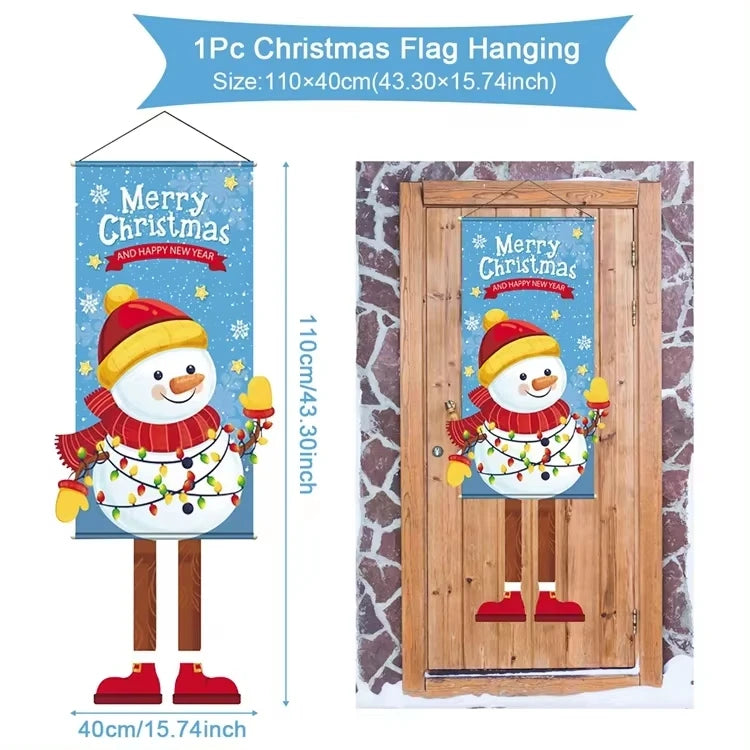 Festive Merry Christmas Door Banner Decoration - Image 23