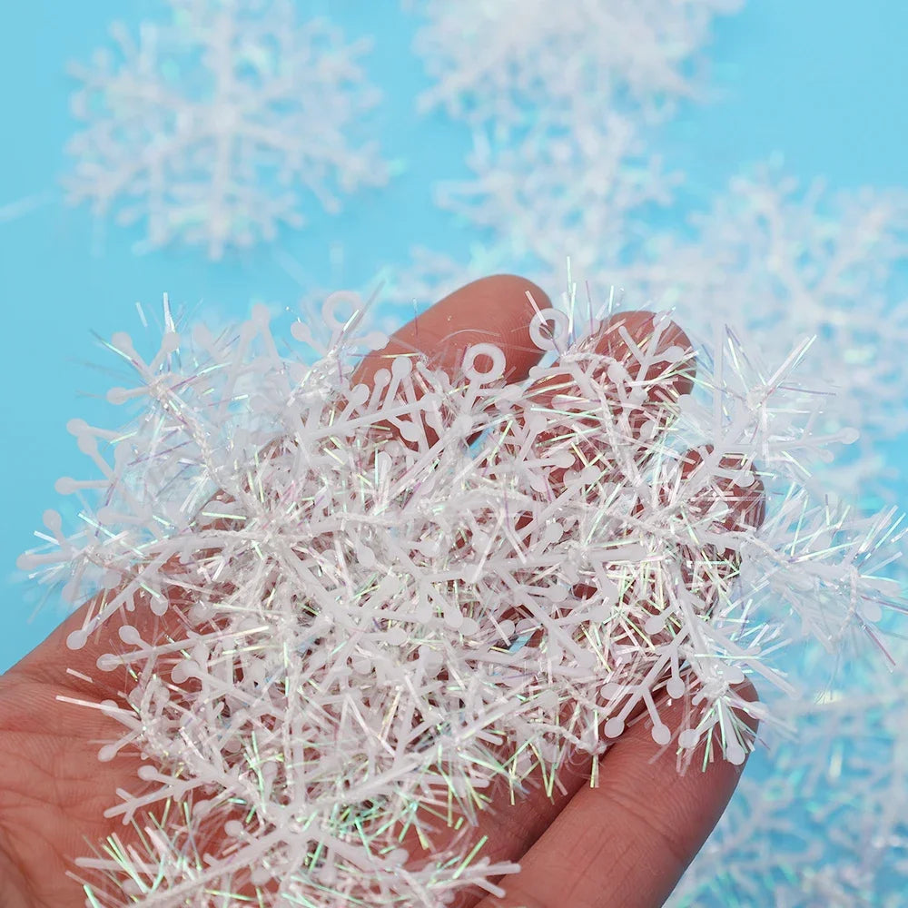 30Pcs White Snowflake Hanging Christmas Ornaments - Image 11