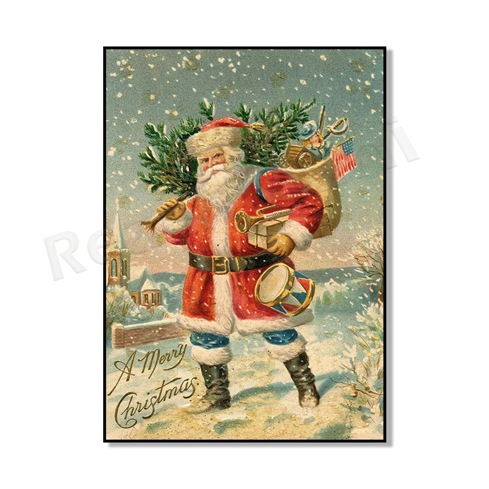 Vintage Santa Christmas Tree Grower's Guide Poster - Image 2