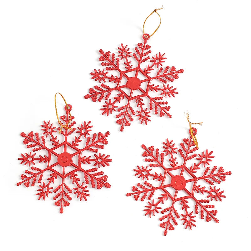Elegant Gold & Silver Snowflake Christmas Decor - Image 2