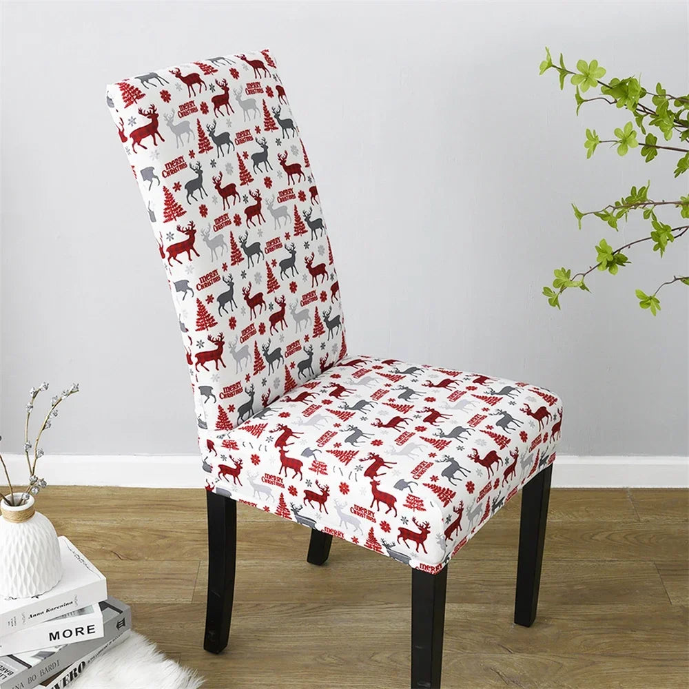Festive Stretch Chair Covers for Christmas Dining - Image 23