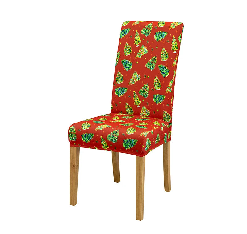 Stretchable Holiday Chair Covers - Festive Dining Décor - Image 46
