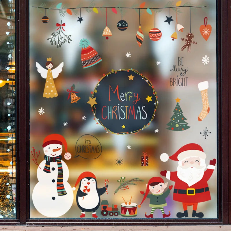 Festive Snowflake Wall Decals for Christmas Charm - Image 25