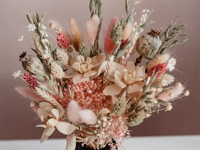 30CM Boho Dried Flower Bouquet for Christmas Decoration - Image 24