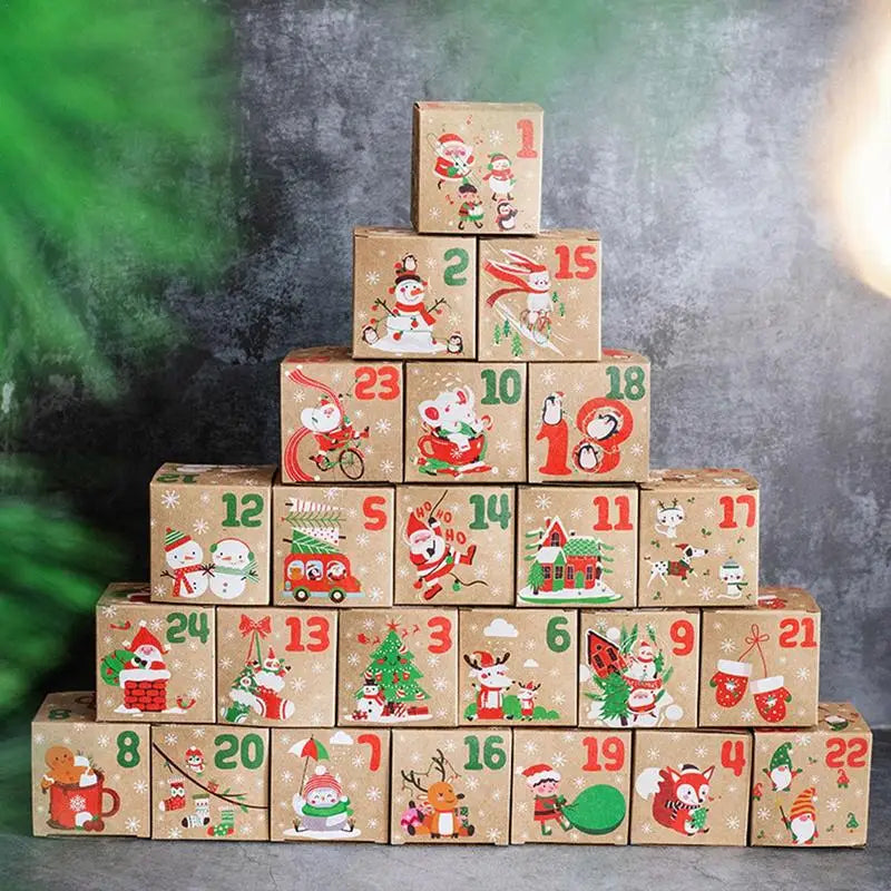 24-Day DIY Christmas Advent Calendar Box