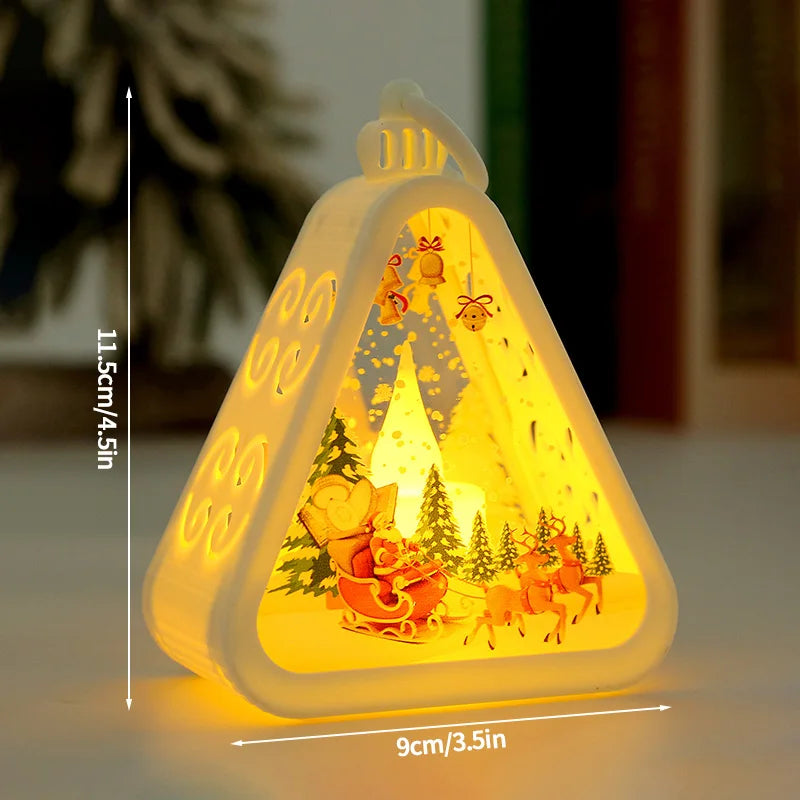Festive Christmas Light Lanterns for Holiday Decor - Image 4