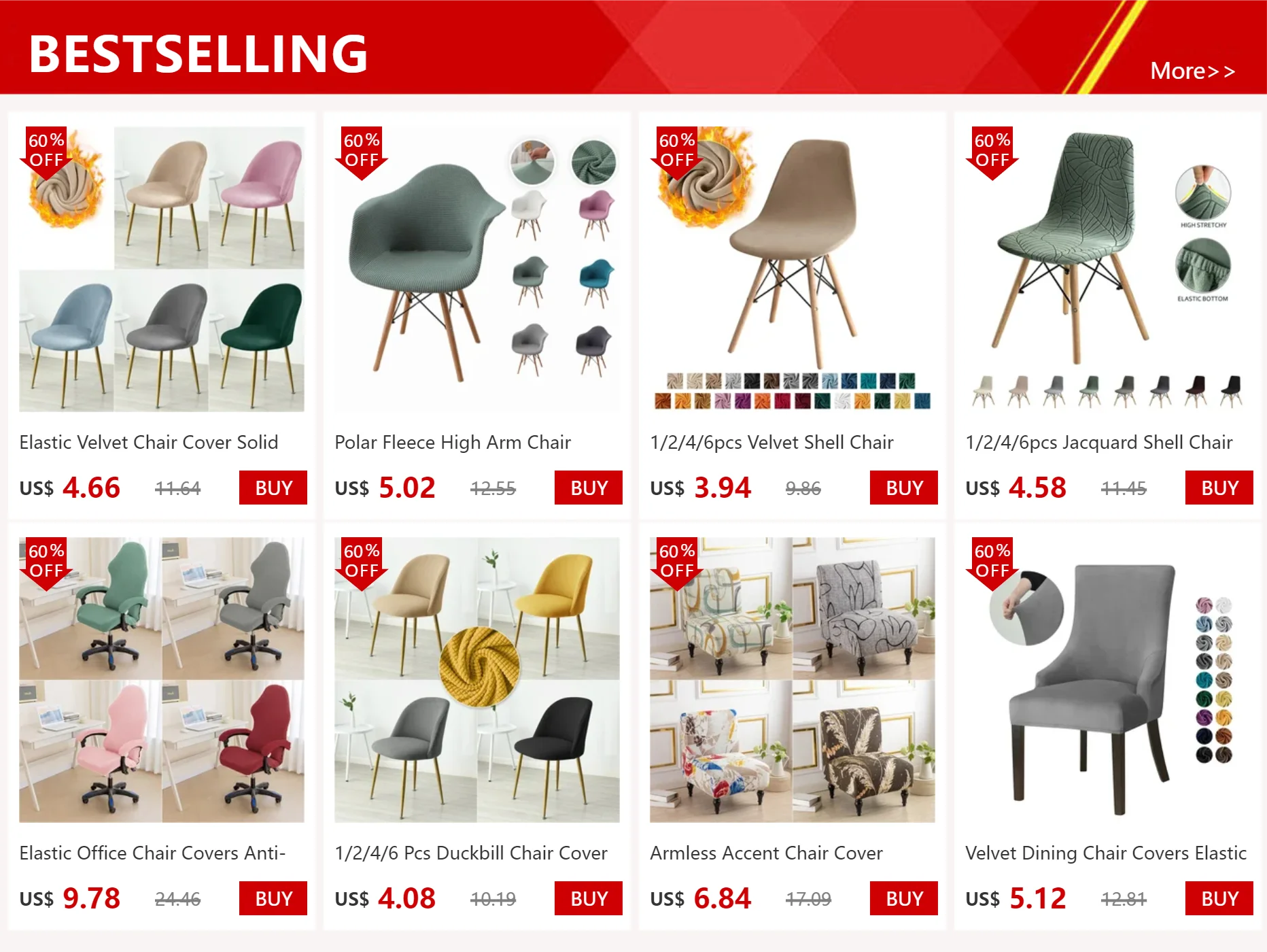 Festive Stretch Chair Covers for Holiday Dining - Image 15