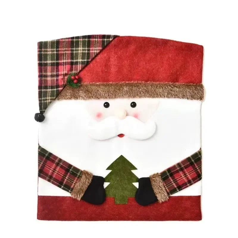 Charming Christmas Chair Back Stretch Covers - Image 6