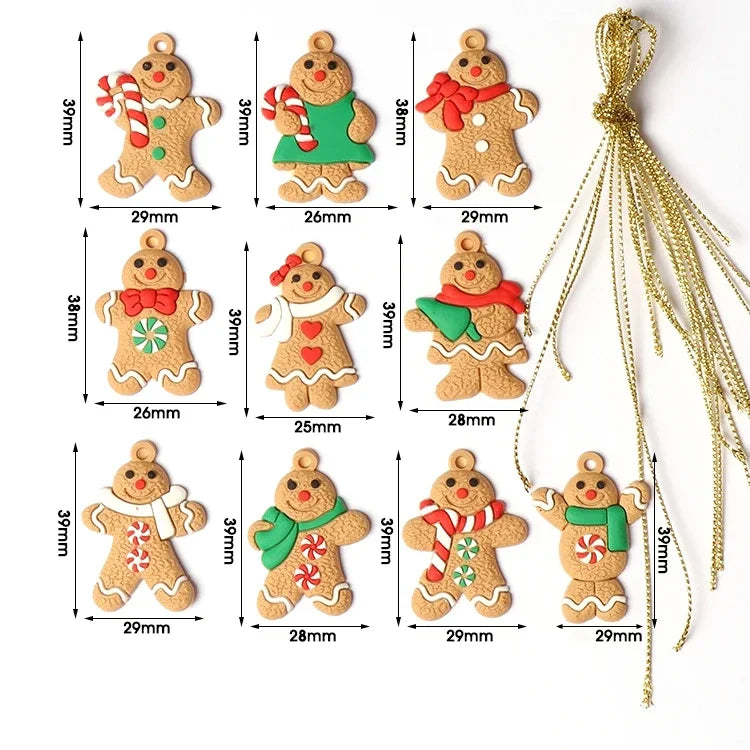 Gingerbread Man Christmas Tree Ornaments - Festive Decor - Image 4