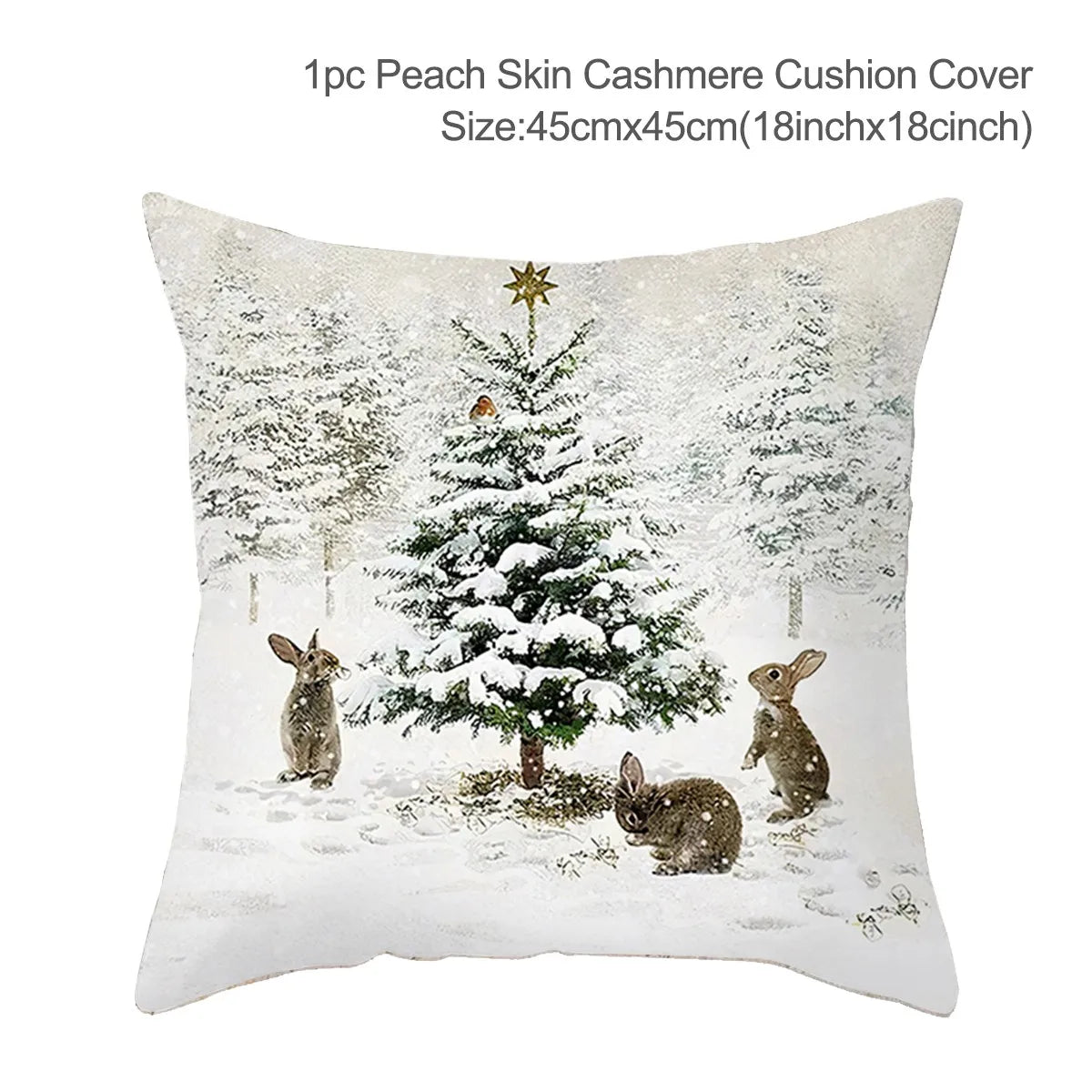45cm Merry Christmas Cushion Cover - Festive Home Decor - Image 37
