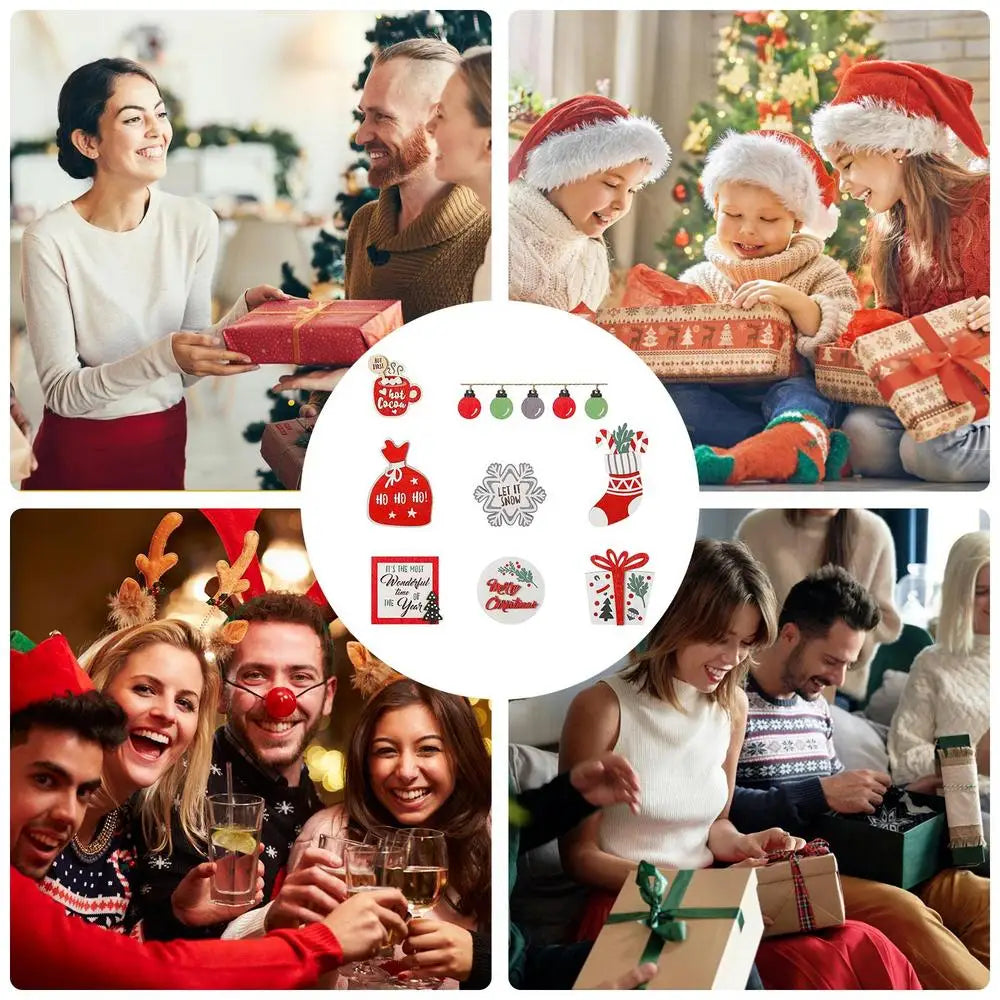 Rustic Wooden Merry Christmas Gingerbread Tray Decor - Image 9