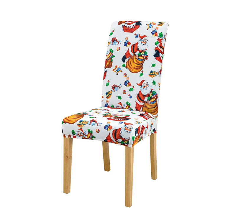 Stretchable Holiday Chair Covers - Festive Dining Décor - Image 51
