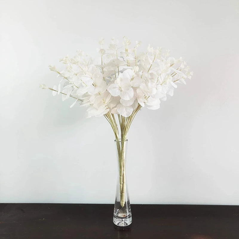 50cm White Eucalyptus Branches for Holiday Decor - Image 9