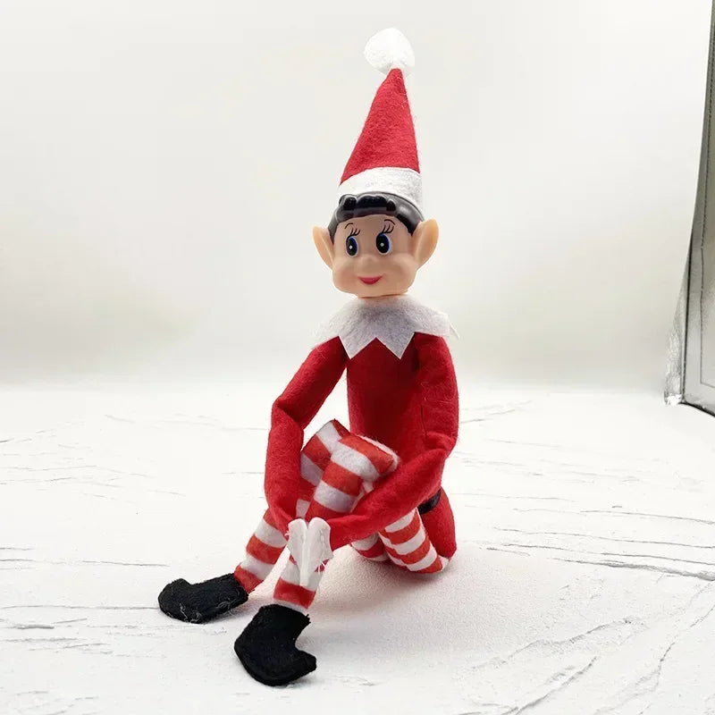Charming Red Elf Doll for Festive Christmas Decor