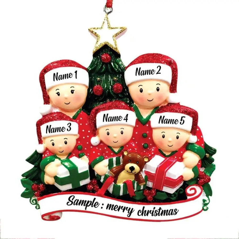 Cute Acrylic Snowman Star Christmas Tree Ornament - Image 4