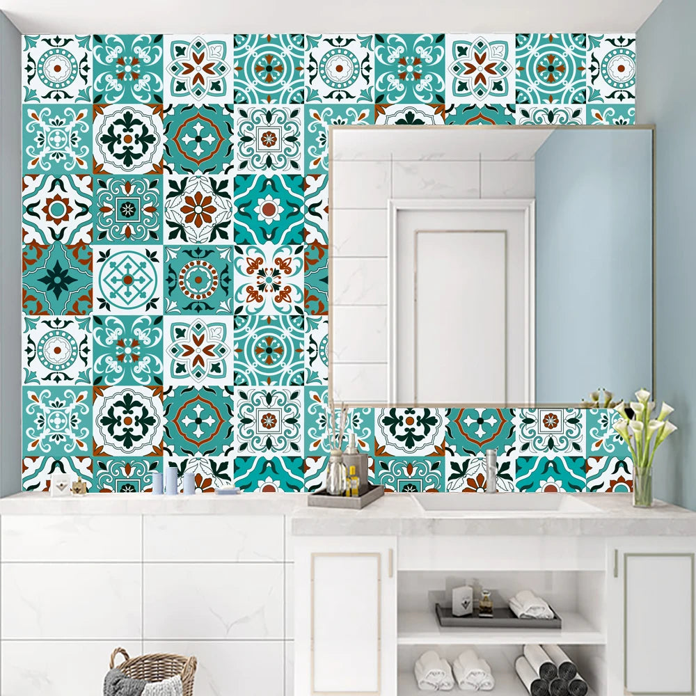 16-Piece Matte Waterproof Christmas Wall Stickers - Image 119