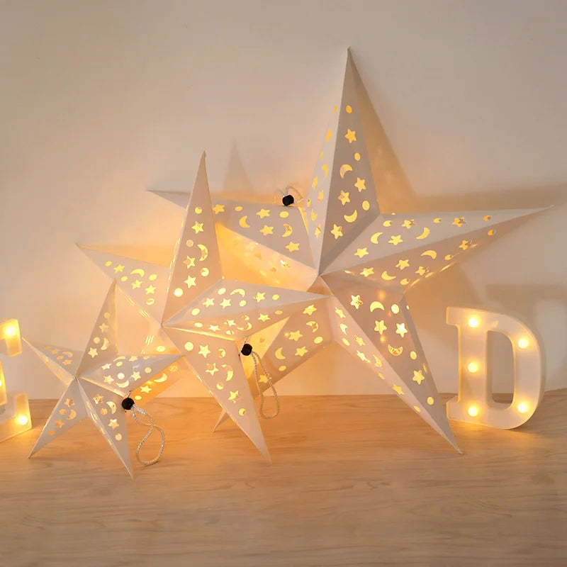Enchanting Hollow Star Lanterns for Holiday Decor