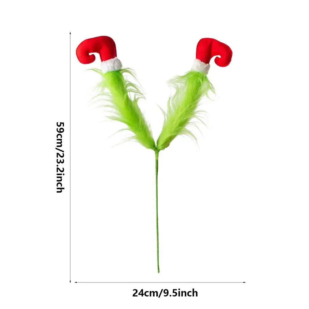 Festive Green Elf Leg Tree Decoration - Image 12