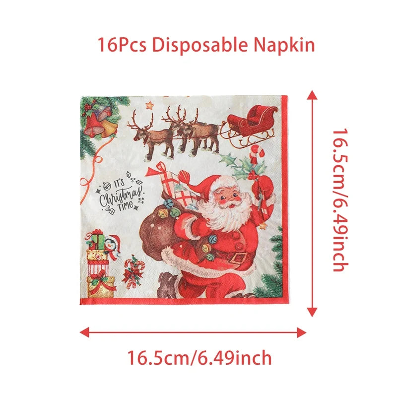 Festive Christmas Paper Tableware for Holiday Cheer - Image 8