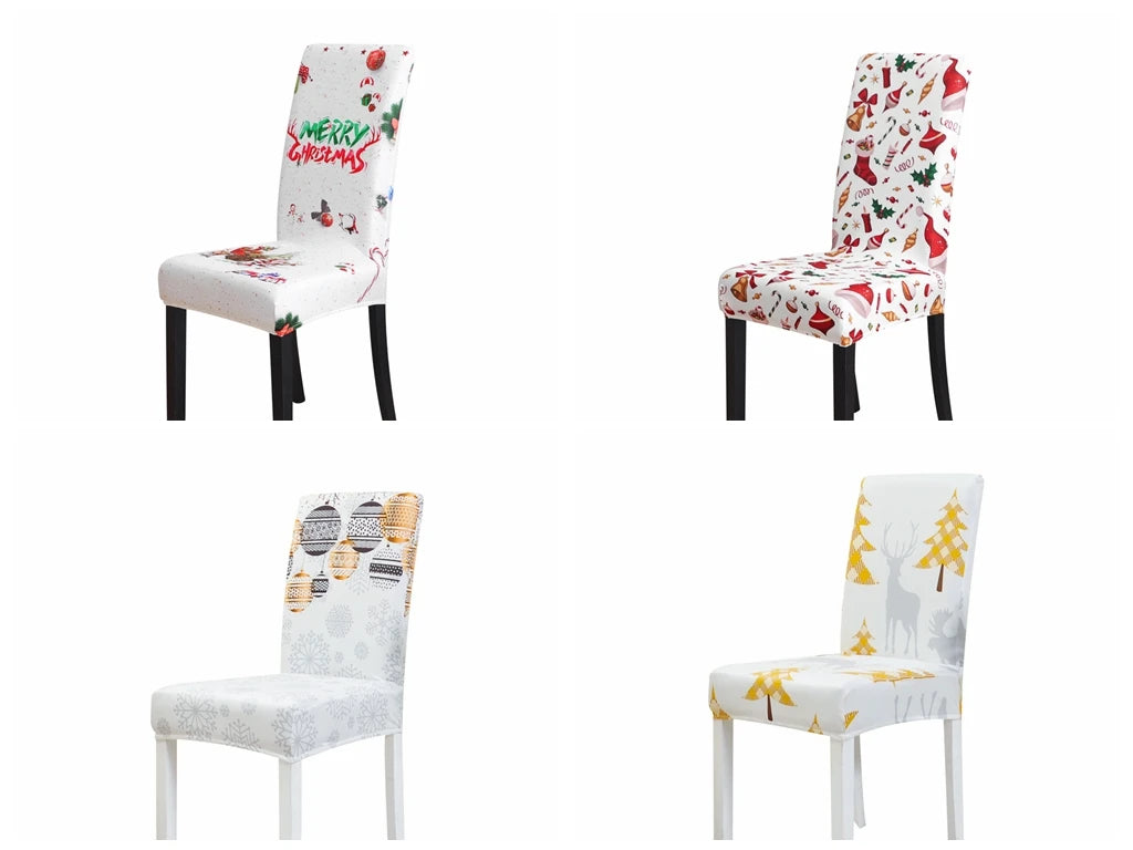 Christmas Stretchable Slipcovers for Dining Chairs - Image 21