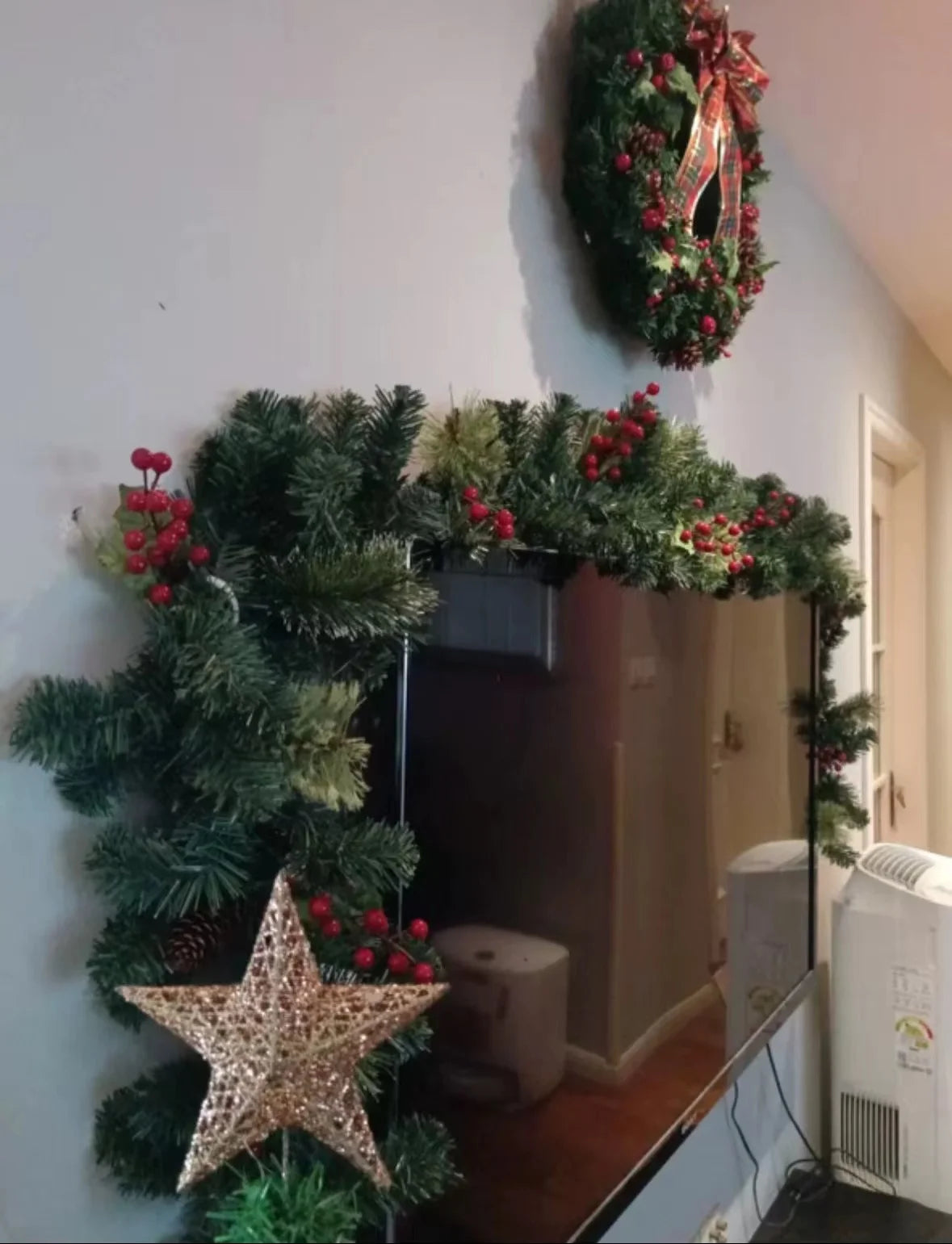 6FT/9FT Illuminated Red Fruit Christmas Garland - Image 16