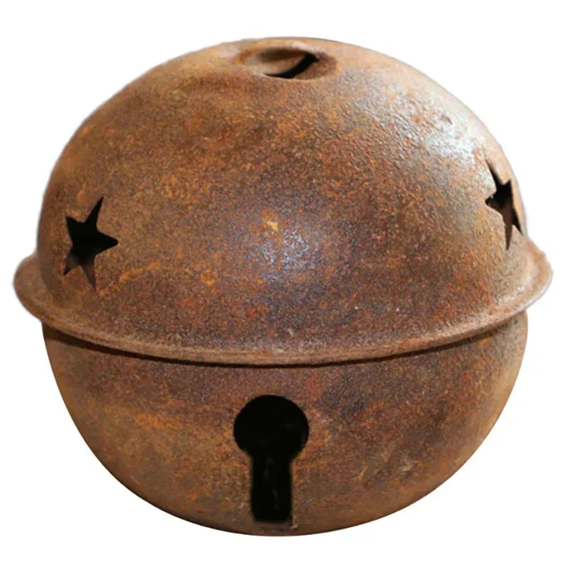 12 Rustic Metal Star Jingle Bells for Christmas Craft - Image 12