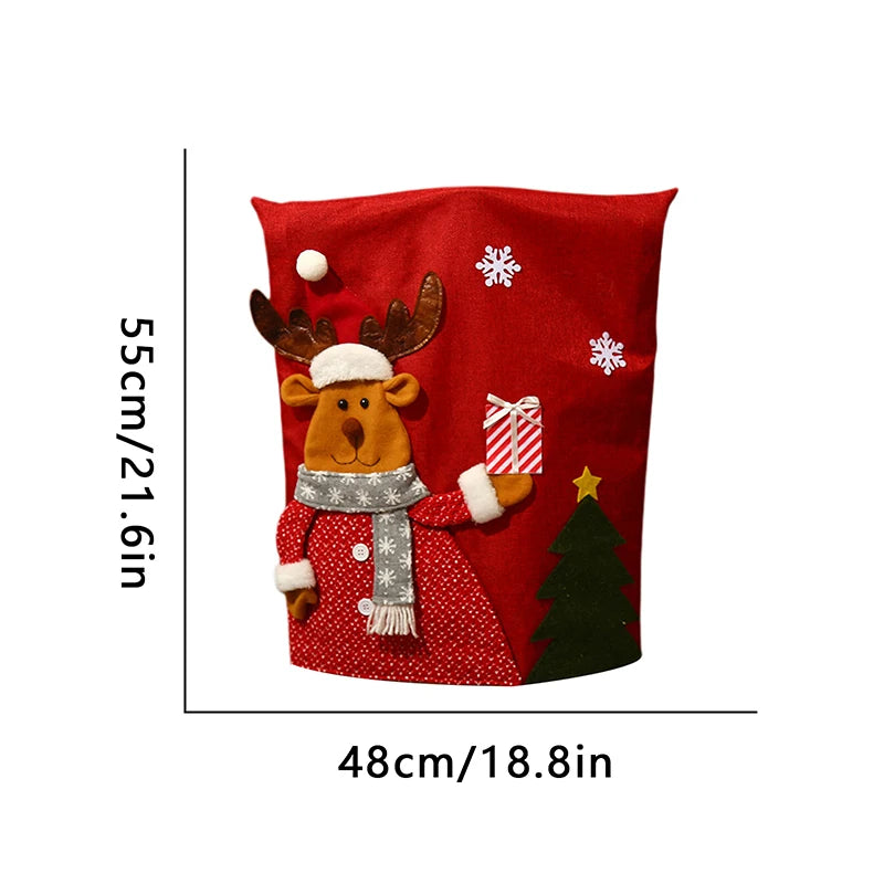 Festive Christmas Chair Covers: Santa, Snowman & Reindeer - Image 9