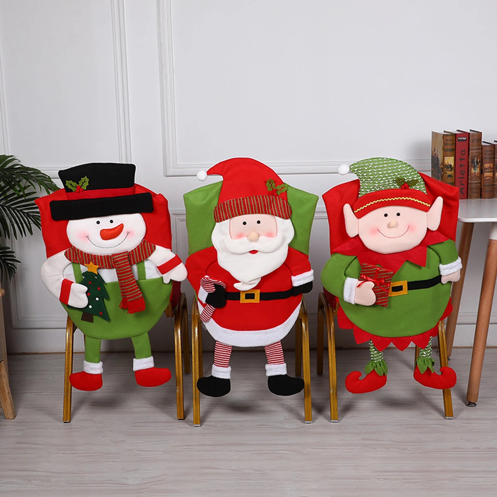 Festive Santa Chair Covers for a Merry Christmas