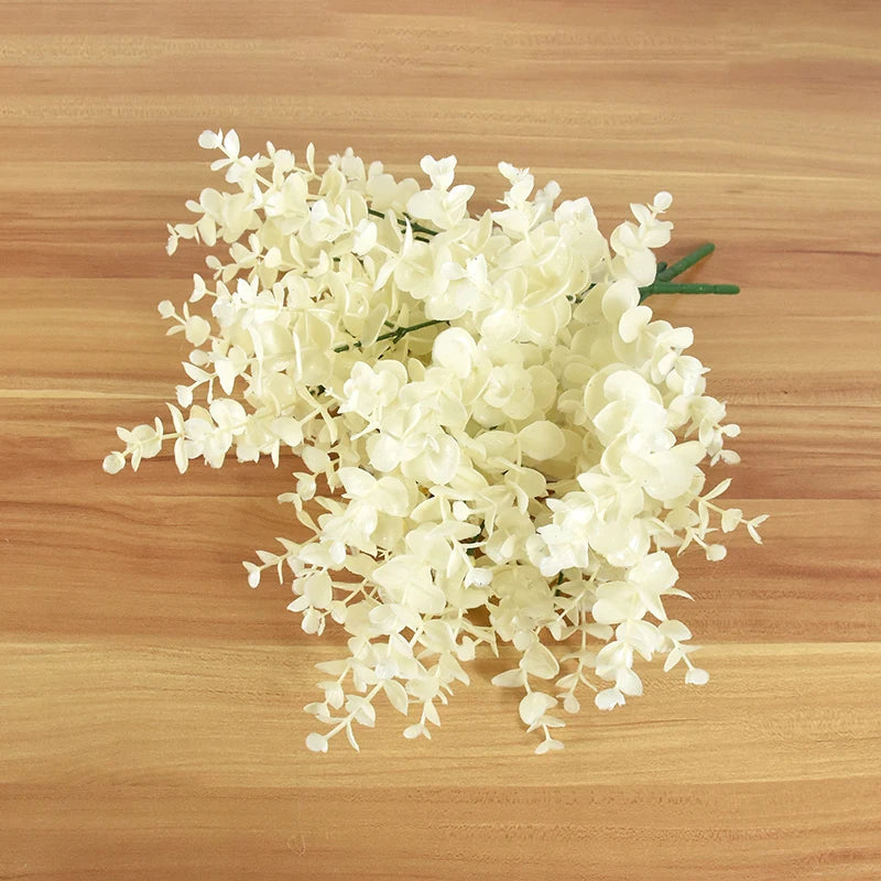 50cm White Eucalyptus Branches for Holiday Decor - Image 11