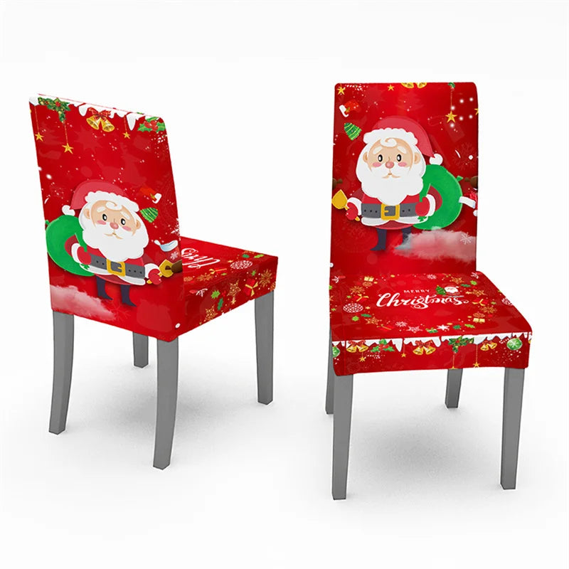 Festive Stretch Chair Covers for Holiday Dining - Image 21