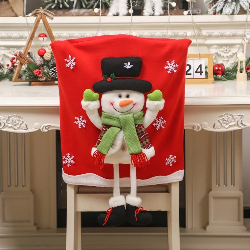Festive Santa Chair Covers for Christmas Cheer - Image 3