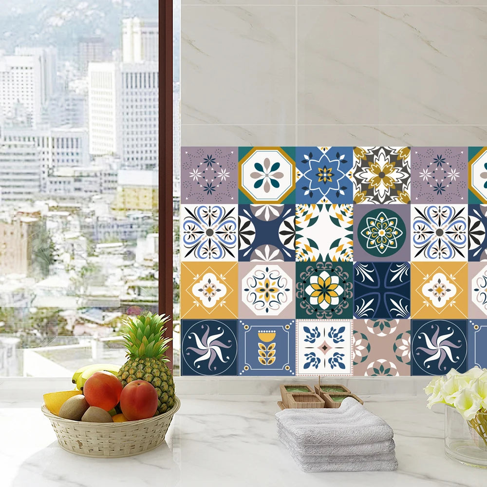 16-Piece Matte Waterproof Christmas Wall Stickers - Image 92