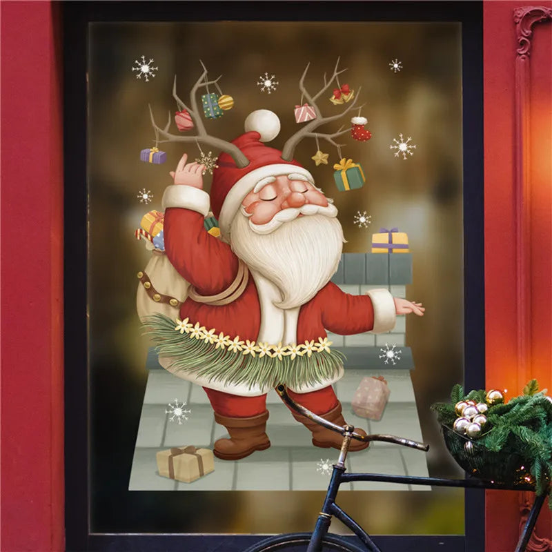 Merry Christmas Window Stickers: Santa & Tree Décor - Image 9