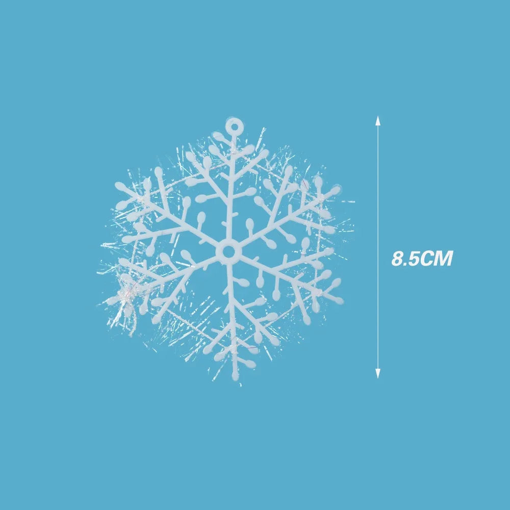 Glittering Snowflake Ornaments for Festive Decor - Image 11